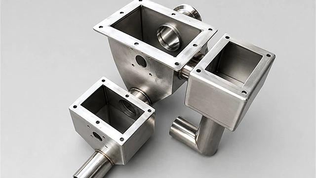 Precision metal components showing common CNC machining materials